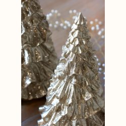 Lagdelt juletr� i champagne glimmer