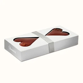 Hvid Summerbird Hearts �ske med synlige chokoladehjerter