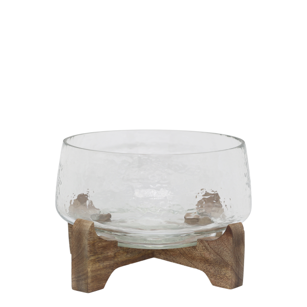 glasfad p� tr�holder 20cm klar natur