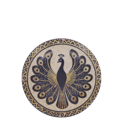 Chartres fad i mosaik med p�fugl �16 cm stent�j