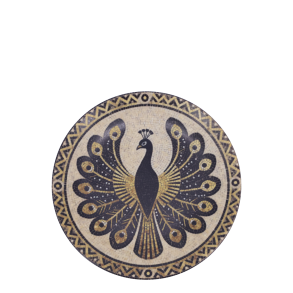 Chartres fad i mosaik med p�fugl �16 cm stent�j