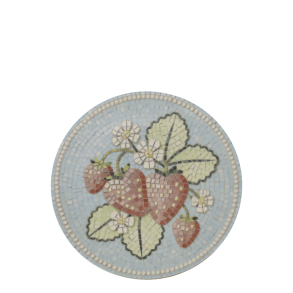 Chartres fad i mosaik med jordb�r �16 cm stent�j