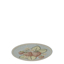 fad med jordb�r motiv set fra siden i mosaik design