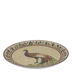 fad med p�fugl motiv set fra siden i mosaik design