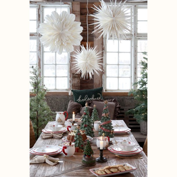 Chalet de No�l tallerken p� julebord