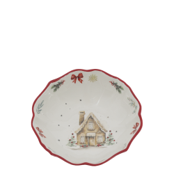 Chalet de No�l sk�l med hytte-motiv