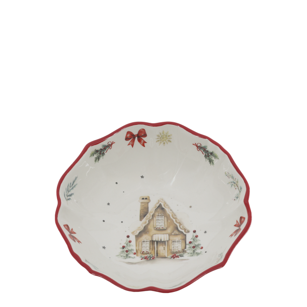 Chalet de No�l sk�l med hytte-motiv