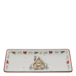 Chalet de No�l fad med cherry-kant