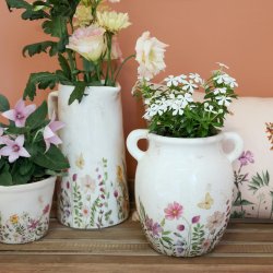 Avignon Kande m. blomstermotiv