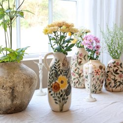 Kande m. blomstermotiv