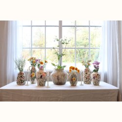 Kande m. blomstermotiv