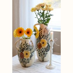 Kande m. blomstermotiv