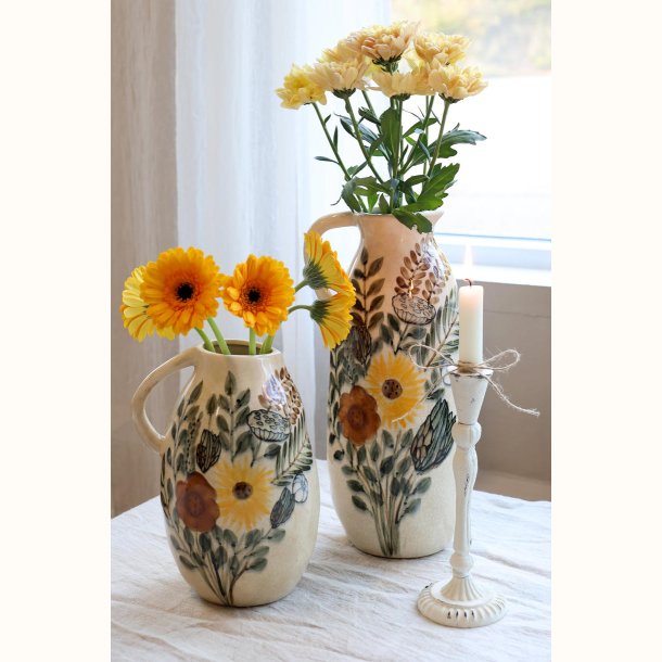 Kande m. blomstermotiv