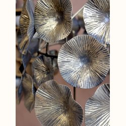 Lampe m. blomsterdekor