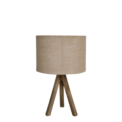 Bordlampe m. tr�fod og h�rsk�rm