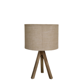 Bordlampe m. tr�fod og h�rsk�rm