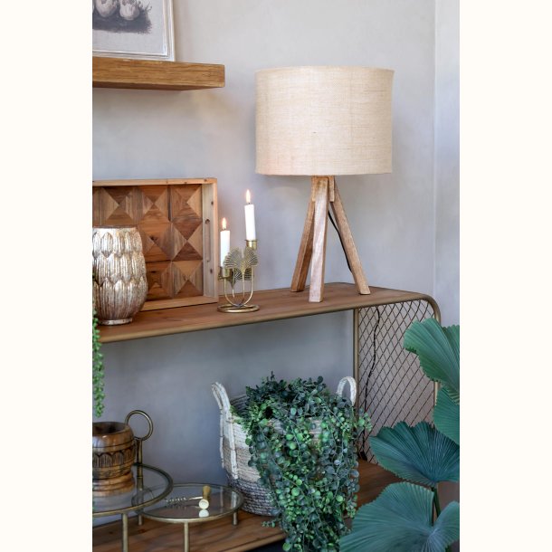 Bordlampe m. tr�fod og h�rsk�rm