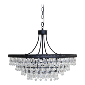 Versailles Lysekrone m. dr�beformede glasprismer