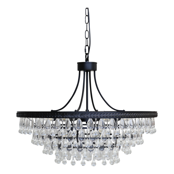 Versailles Lysekrone m. dr�beformede glasprismer