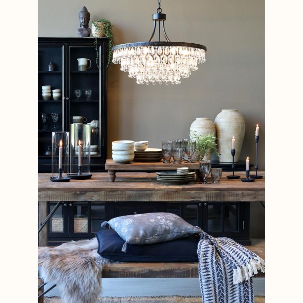 Versailles Lysekrone m. dr�beformede glasprismer