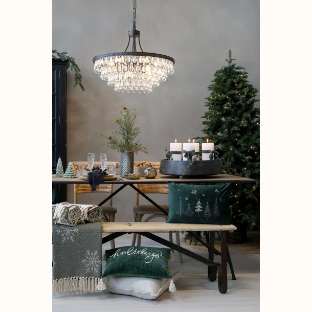 Versailles Lysekrone m. dr�beformede glasprismer