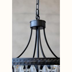 Versailles Lysekrone m. dr�beformede glasprismer