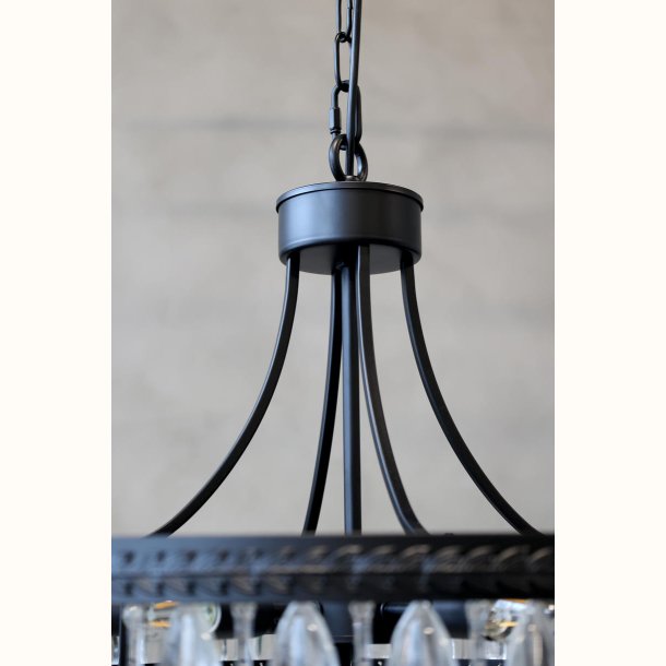 Versailles Lysekrone m. dr�beformede glasprismer