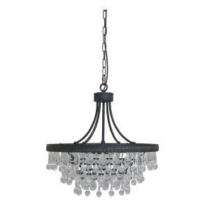 Versailles Lysekrone m. dr�beformede glasprismer