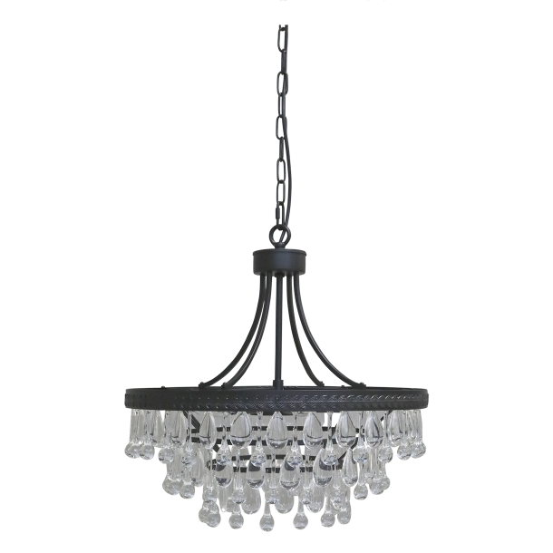 Versailles Lysekrone m. dr�beformede glasprismer