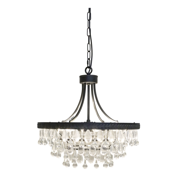 Versailles Lysekrone m. dr�beformede glasprismer