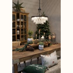 Versailles Lysekrone m. dr�beformede glasprismer