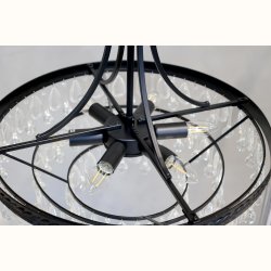 Versailles Lysekrone m. dr�beformede glasprismer