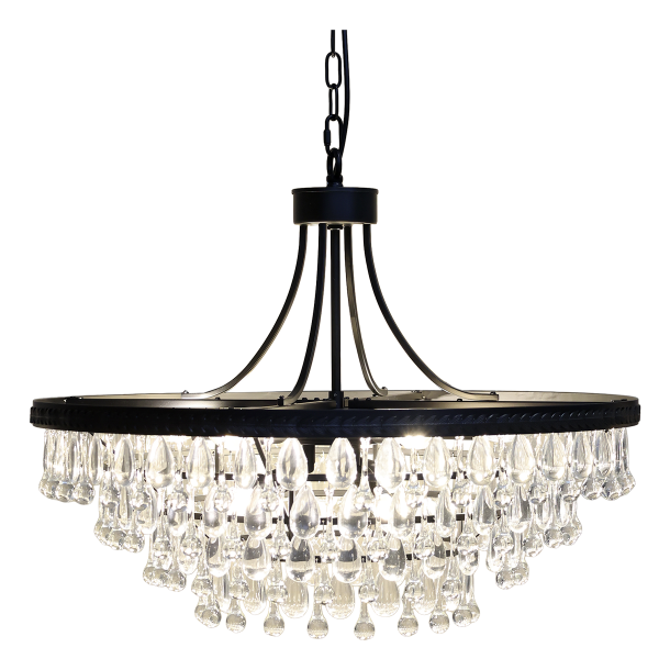 Versailles Lysekrone m. dr�beformede glasprismer