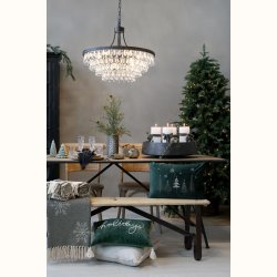 Versailles Lysekrone m. dr�beformede glasprismer