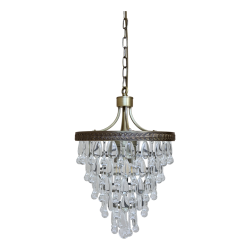 Versailles Lysekrone m. dr�beformede glasprismer