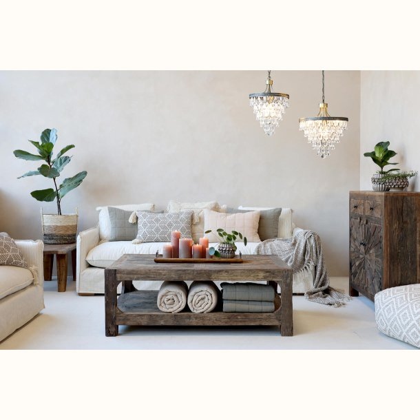 Versailles Lysekrone m. dr�beformede glasprismer