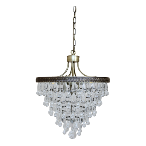 Versailles Lysekrone m. dr�beformede glasprismer