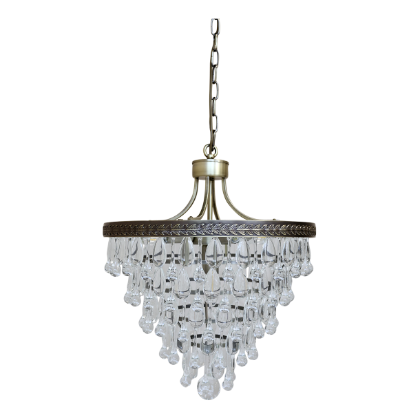 Versailles Lysekrone m. dr�beformede glasprismer