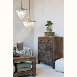 Versailles Lysekrone m. dr�beformede glasprismer