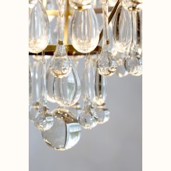 Versailles Lysekrone m. dr�beformede glasprismer