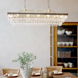 Versailles Lysekrone m. dr�beformede glasprismer