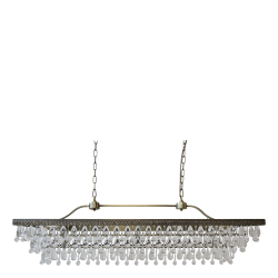 Versailles Lysekrone m. dr�beformede glasprismer