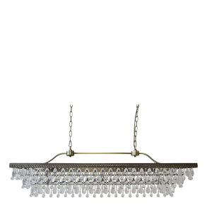 Versailles Lysekrone m. dr�beformede glasprismer