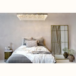 Versailles Lysekrone m. dr�beformede glasprismer