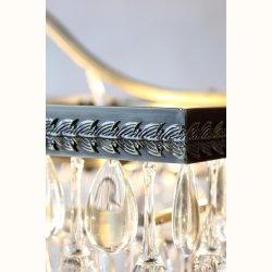 Versailles Lysekrone m. dr�beformede glasprismer