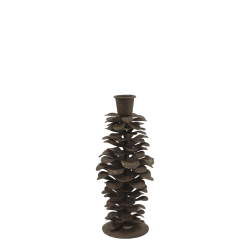 Slank koglelysestage H18 i antique mocca