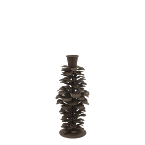 Slank koglelysestage H18 i antique mocca