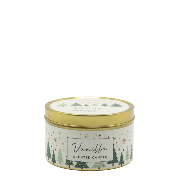 Duftlys Vanilla i tin d�se