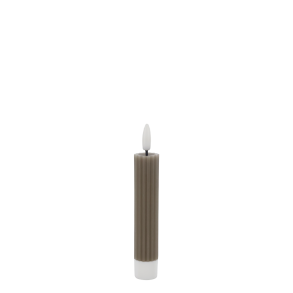 Cenon LED-bedelys med riller latte s�t af 2