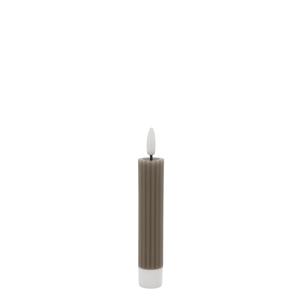 Cenon LED-bedelys med riller latte s�t af 2